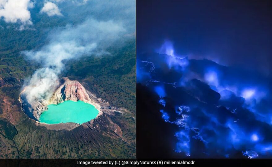 European Space Agency Shares Video Of ‘Spooky’ Volcano That Spews Bright Blue Flames