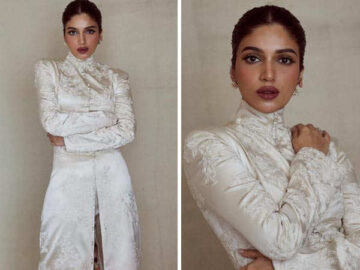 Bhumi Pednekar exudes royalty in a beautiful all-white attire