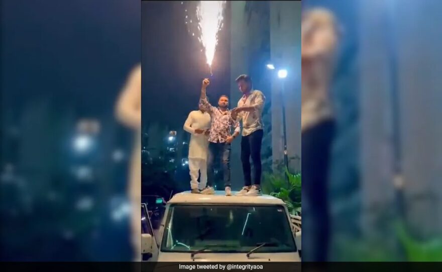 Ghaziabad Men Burst Crackers, Throw Currency In Air On Birthday, Arrested