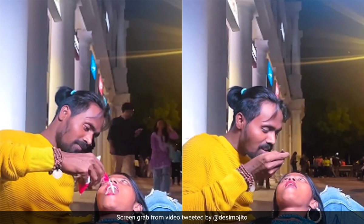 Video Of Couple Consuming Drink From Each Other’s Mouth Goes Viral, Internet Disgusted