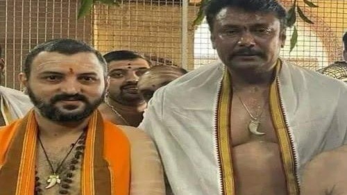 Searches at Kannada actor Darshan’s home after ‘tiger claw’ photos surface