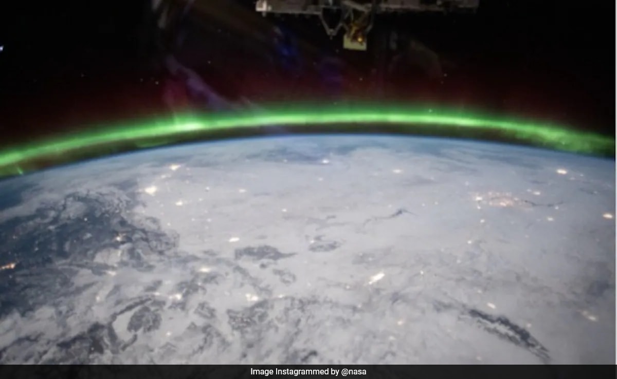 NASA Shares Stunning Image Of Aurora Taken From International Space Station