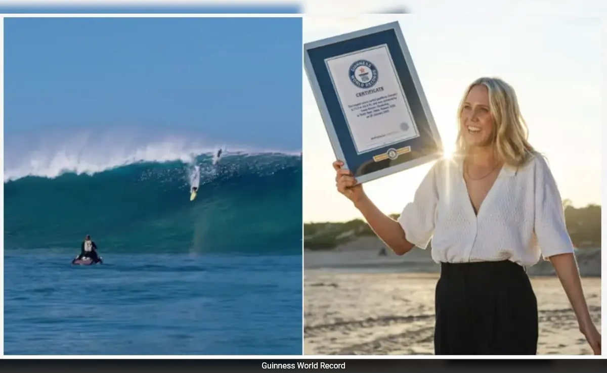 Australian Surfer Laura Enever Conquers 43.6-Foot Wave, Sets New Women’s Surfing Record
