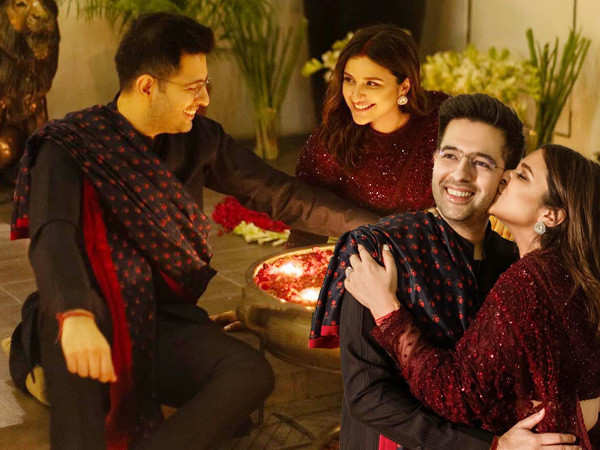 Parineeti Chopra and Raghav Chadha celebrate their first Diwali post marriage
