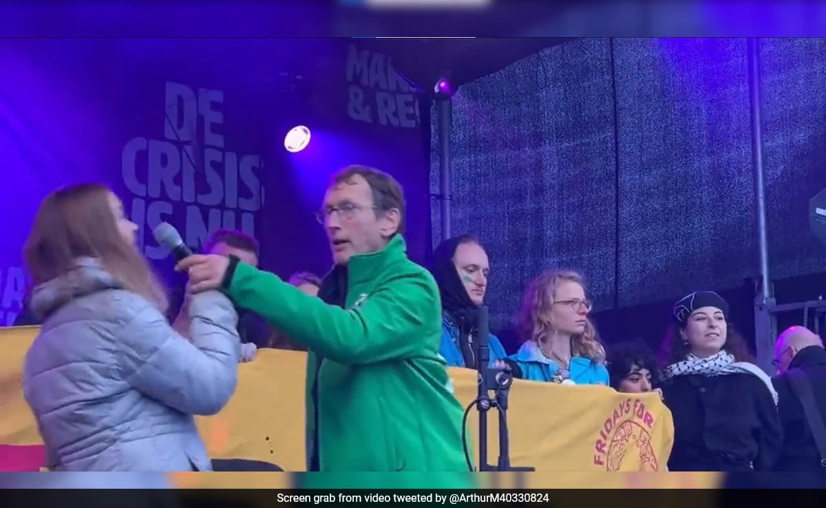 Video: Man Snatches Mic From Greta Thunberg After She Supports Palestinians