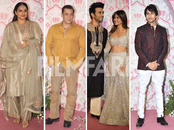 Salman Khan Vidya Balan and others arrive in style at a Diwali bash. Pics: