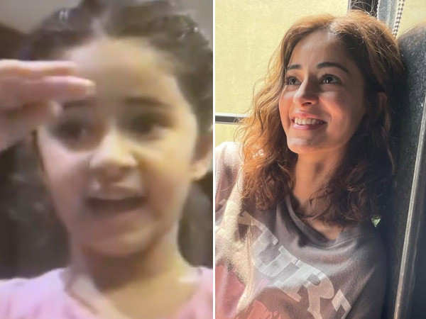 Ananya Panday shares an adorable childhood video. Watch: