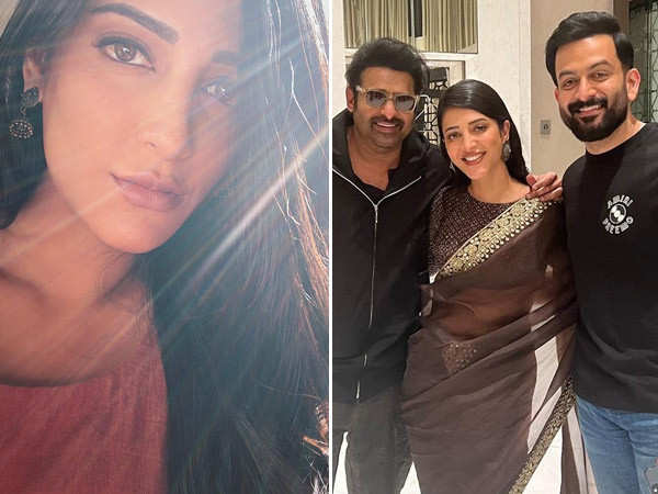 Shruti Haasan poses with Salaar director Prashanth Neel and co-star Prabhas. Says SALAAR memories