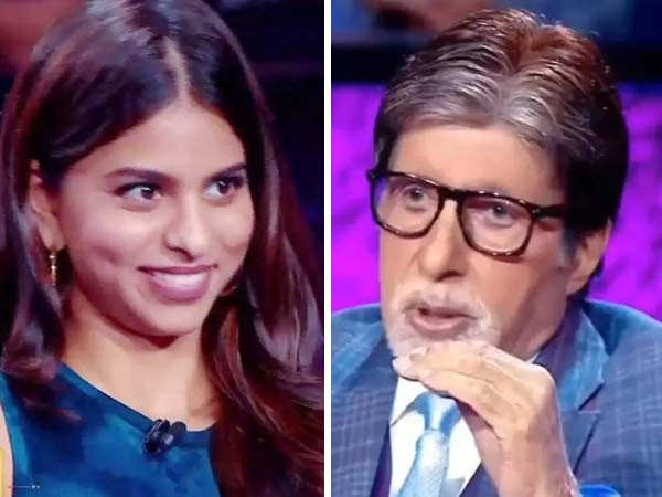 Amitabh Bachchan stunned as Suhana Khan wrongly answers if dad Shah Rukh Khan has won Padma Shri