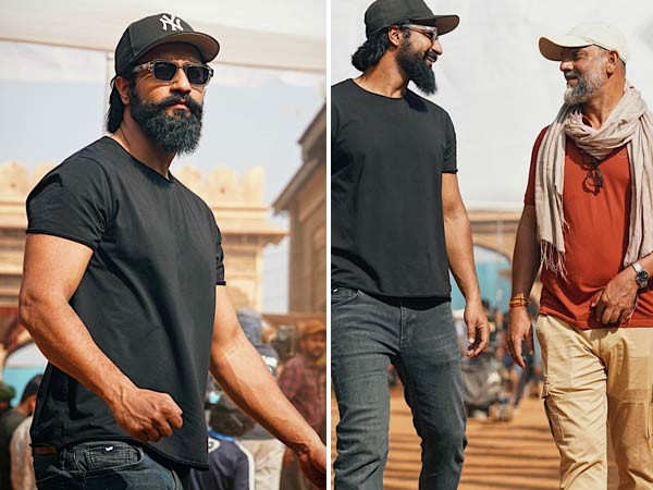 Vicky Kaushal shares BTS pics from the sets of Chaava as he shoots for the âœbiggest action sequence