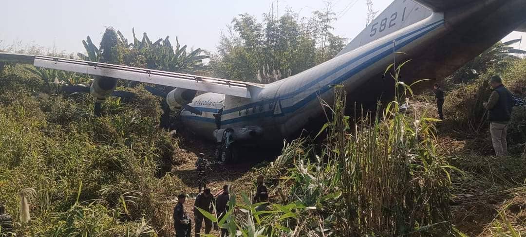 Myanmar Military Aircraft Skids Off Runway In Mizoram