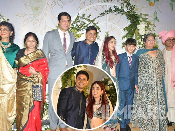 Ira Khan and Nupur Shikhares wedding reception: Aamir Khan Reena Dutta and family join celebrations