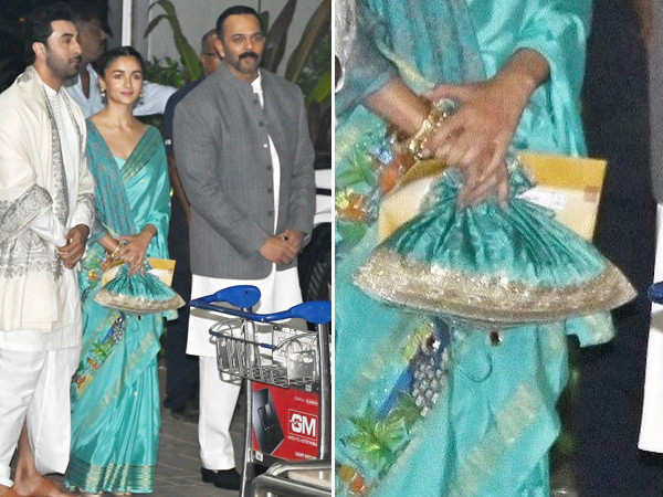Alia Bhatt dons a Ramayana-themed saree at the Ram Mandir Pran Pratishtha ceremony