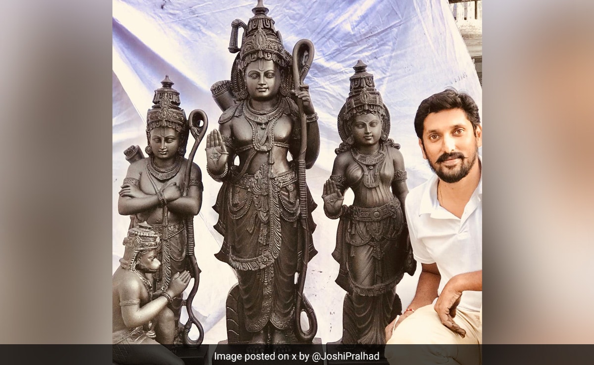 Minister Says Karnataka Sculptor’s Ram Lalla Idol Is Ayodhya Temple Choice