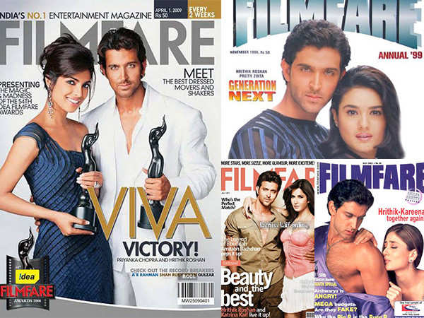 Birthday Special: Hrithik Roshans hottest Filmfare covers with his female co-stars