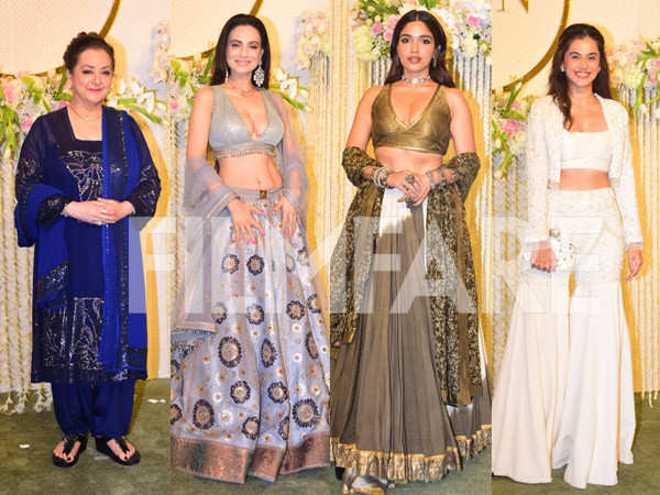 Ira Khan-Nupur Shikhare reception: Rekha Hema Malini Saira Banu and more attend