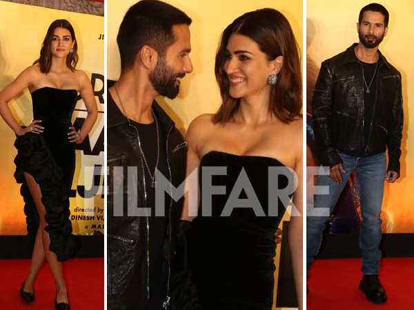 Shahid Kapoor and Kriti Sanon serve looks at the trailer launch of Teri Baaton Mein Aisa Ujha Jiya