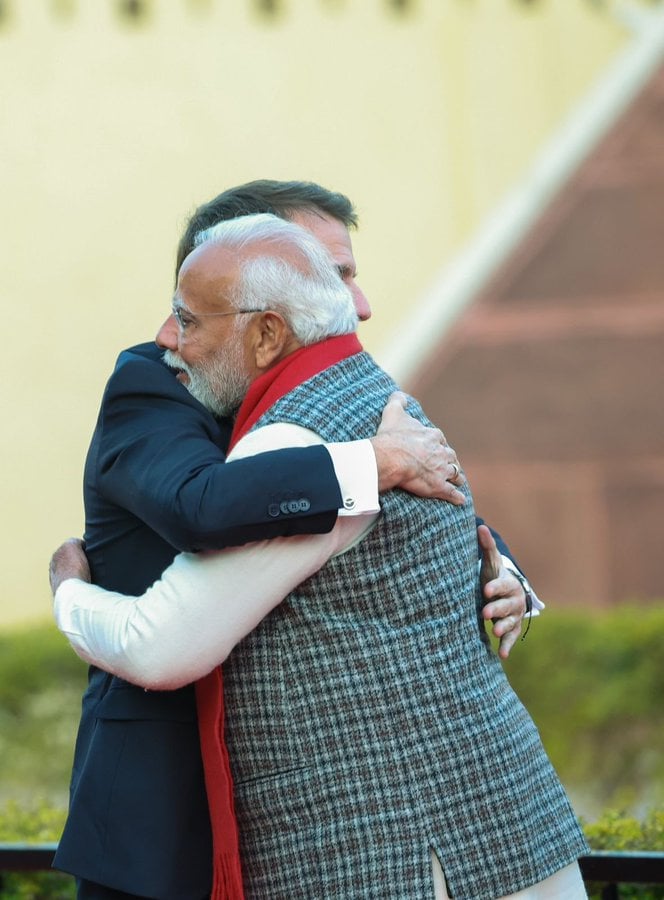 “My Friend, President Emmanuel Macron…”: PM Modi Posts Hug Pic