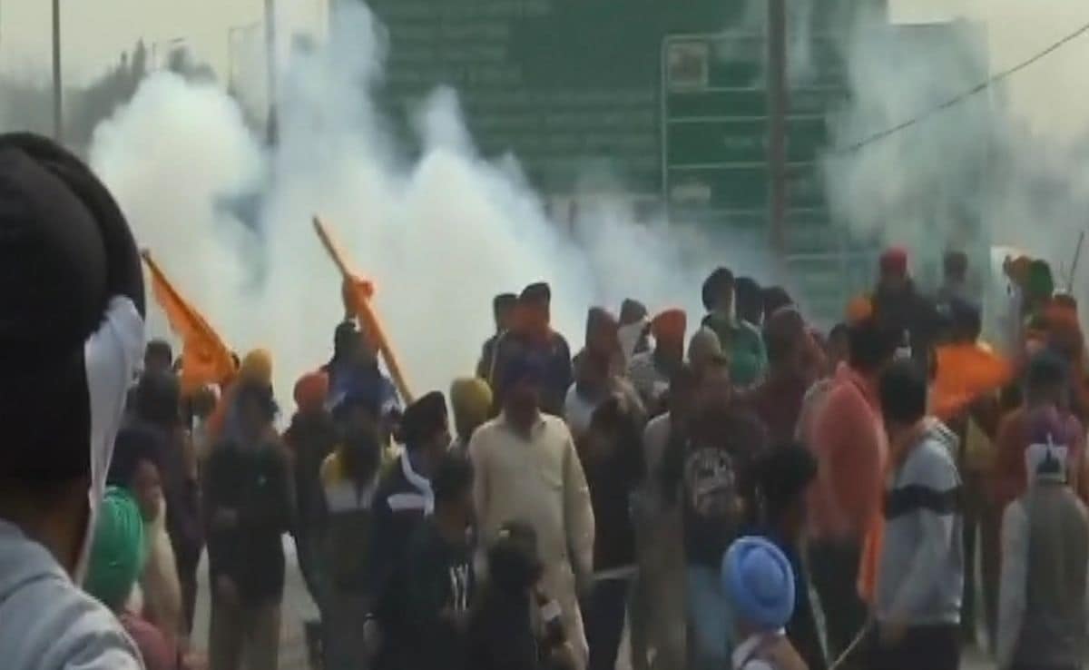 Farmers Try To Cross Barricades At Punjab-Haryana Border, Tear Gas Fired