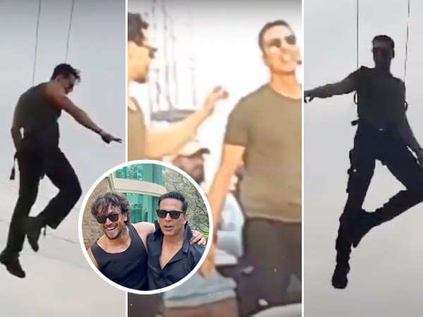 Bade Miyan Chote Miyan: Akshay Kumar Tiger Shroffâs death-defying stunt in Lucknow goes viral 