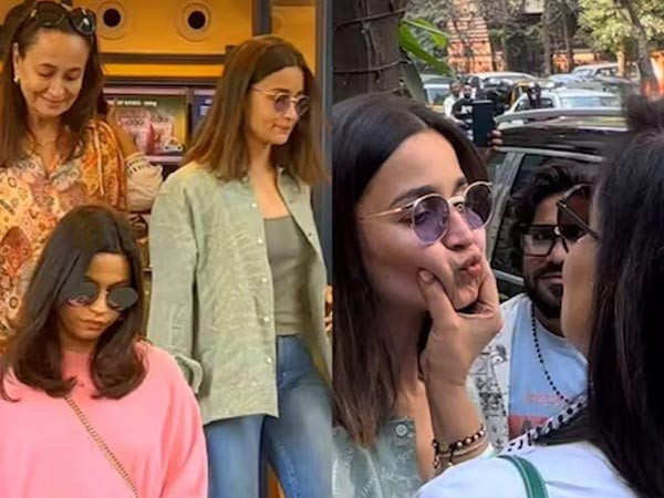 Alia Bhatt and Neetu Kapoor share a hug as the latter kisses her daughter-in-law post-lunch. WATCH: