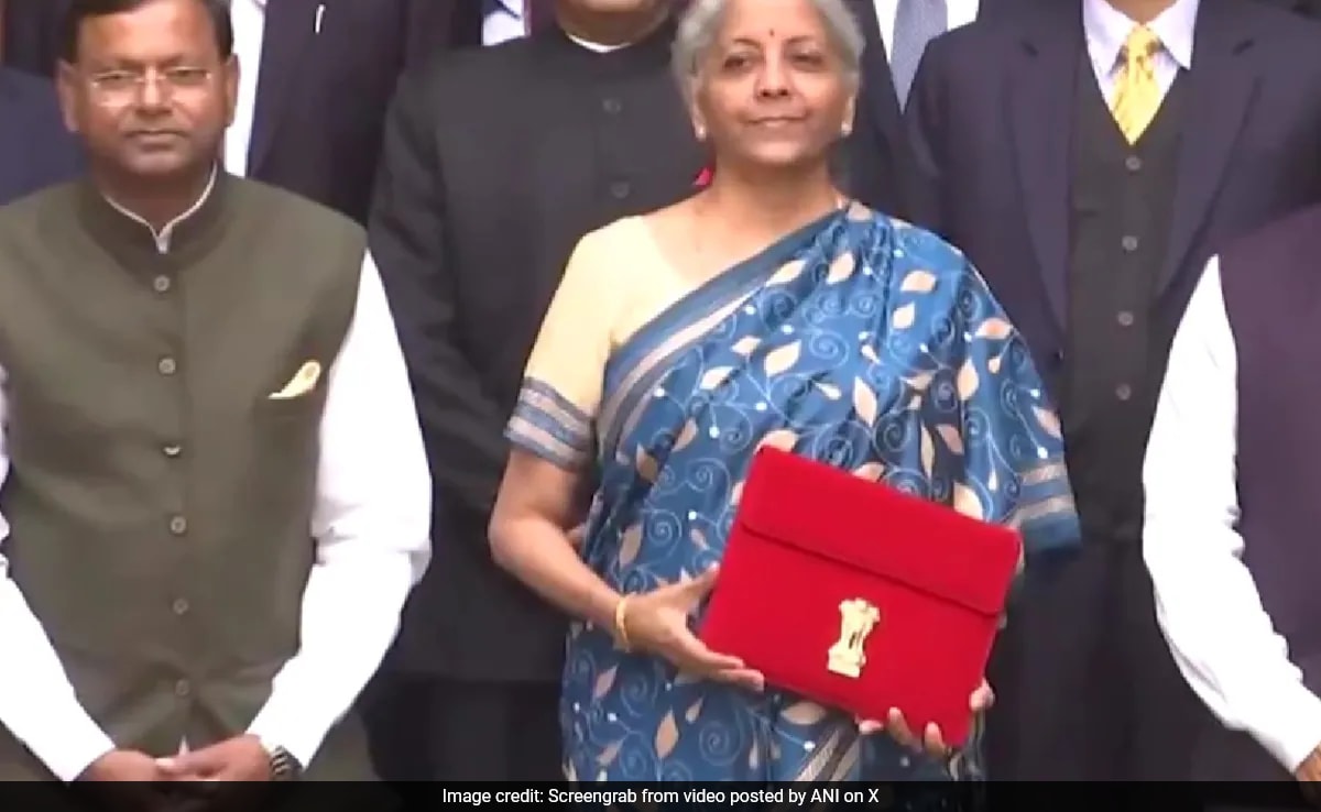 Video: Nirmala Sitharaman Poses With Tablet Ahead Of Interim Budget