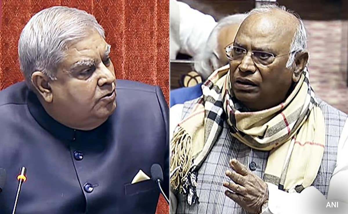 Jagdeep Dhankhar And M Kharge’s Big Face-Off In Parliament Over Rules