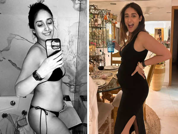 Ileana DâCruz flaunts her baby bump in a bikini in a throwback pic