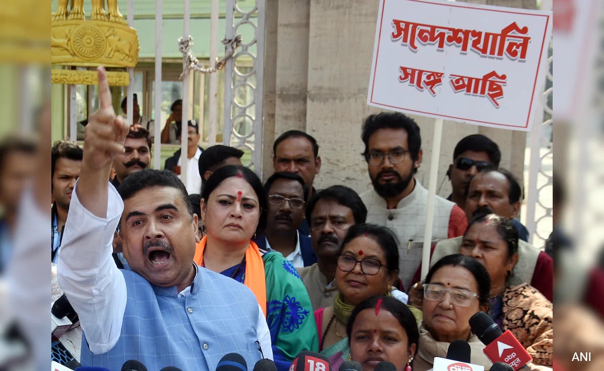 BJP’s Suvendu Adhikari Stopped From Visiting Sandeshkhali Despite Court Nod