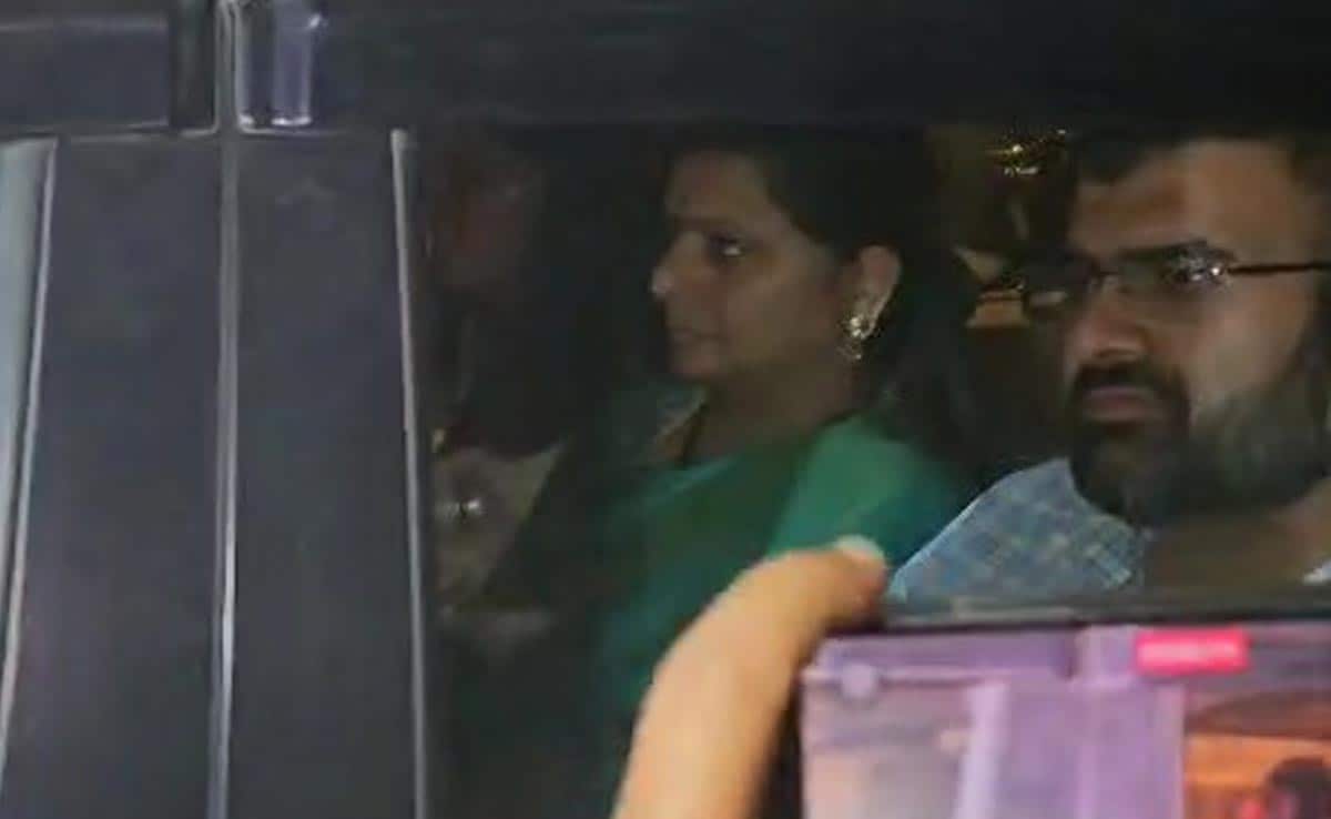 BRS’ K Kavitha Flown To Delhi After Dramatic Arrest From Hyderabad Home