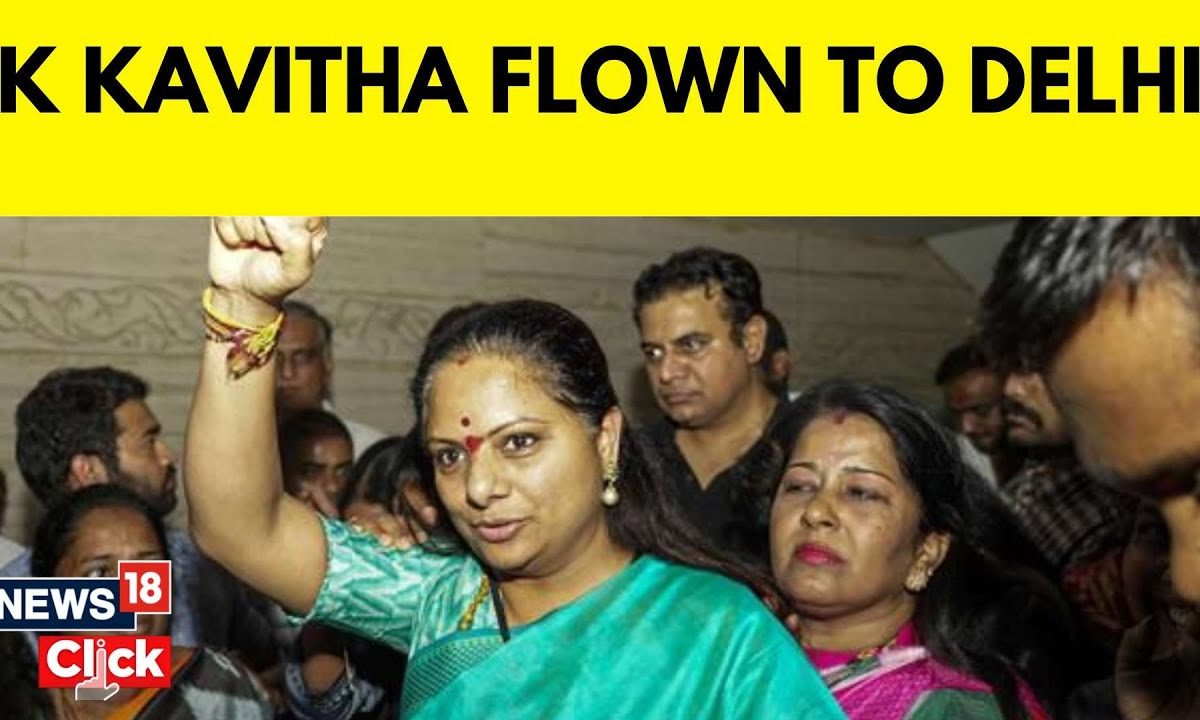K Kavitha Arrest | BRS’ K Kavitha Flown To Delhi After Dramatic Arrest From Hyderabad Home | N18V