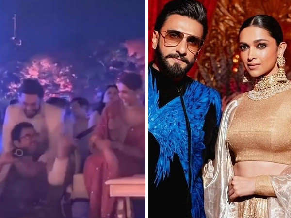 Ranveer Singh Aamir Khan and Deepika Padukone share a fun moment at Ambanis bash Ranveer Singh Aamir Khan and Deepika Padukone share a fun moment at Ambanis bash