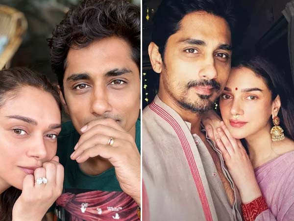 Aditi Rao Hydari and Siddharth confirm they are engaged not married