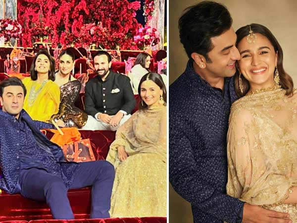 Alia Bhatt poses with Ranbir Kapoor and family drops pics from Anant-Radhikaâs pre-wedding bash