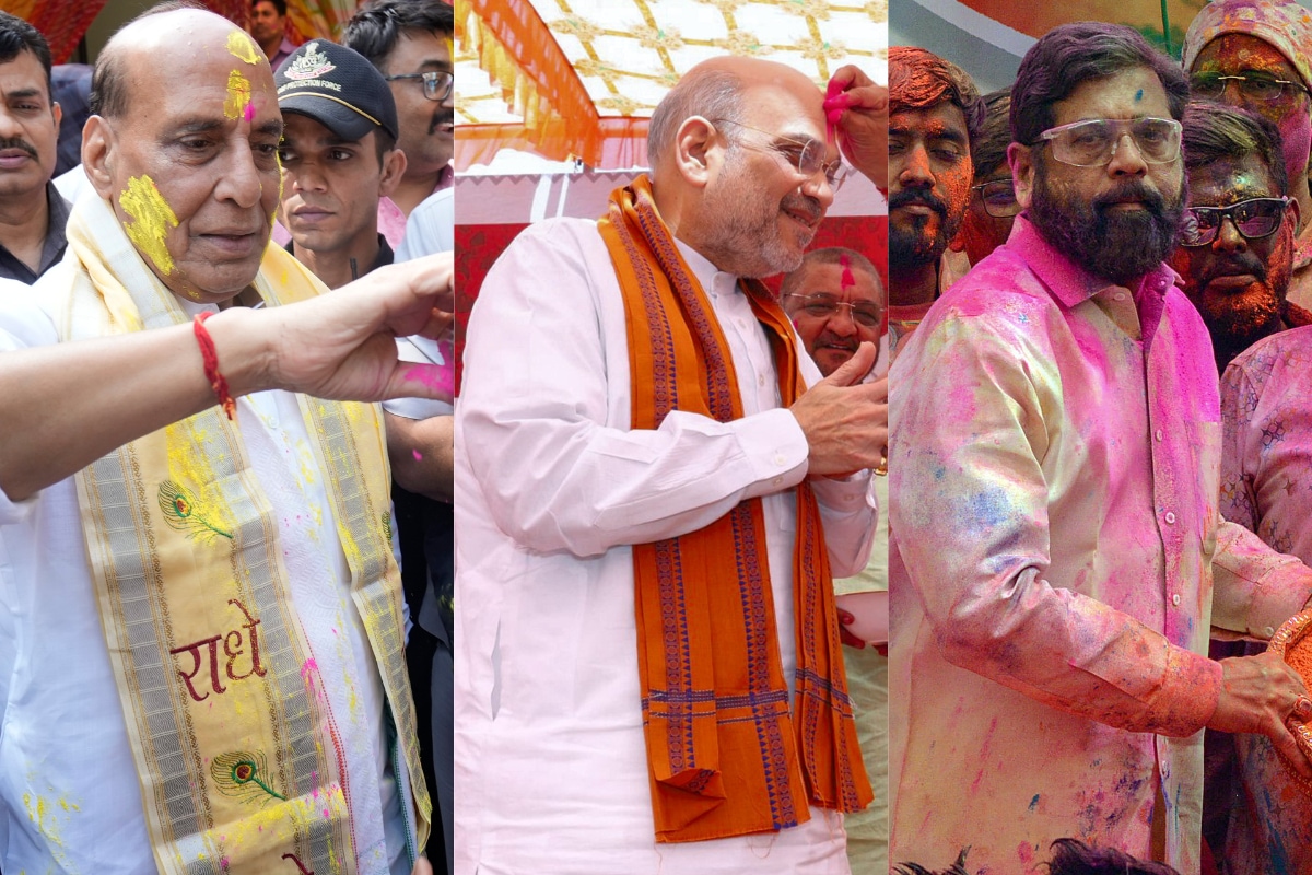 From Rajnath Singh, Amit Shah to Akhilesh Yadav: How Politicians Celebrated Holi This Year | Watch