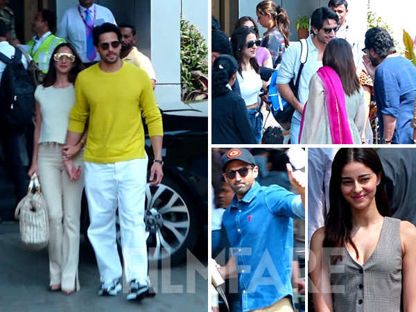 Kiara Advani Sidharth Malhotra and others jet off for Anant-Radhikas pre-wedding festivities