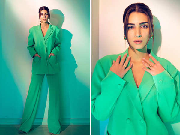 Kriti Sanons recent appearance at teaser promotion of Do Patti. See Pics: