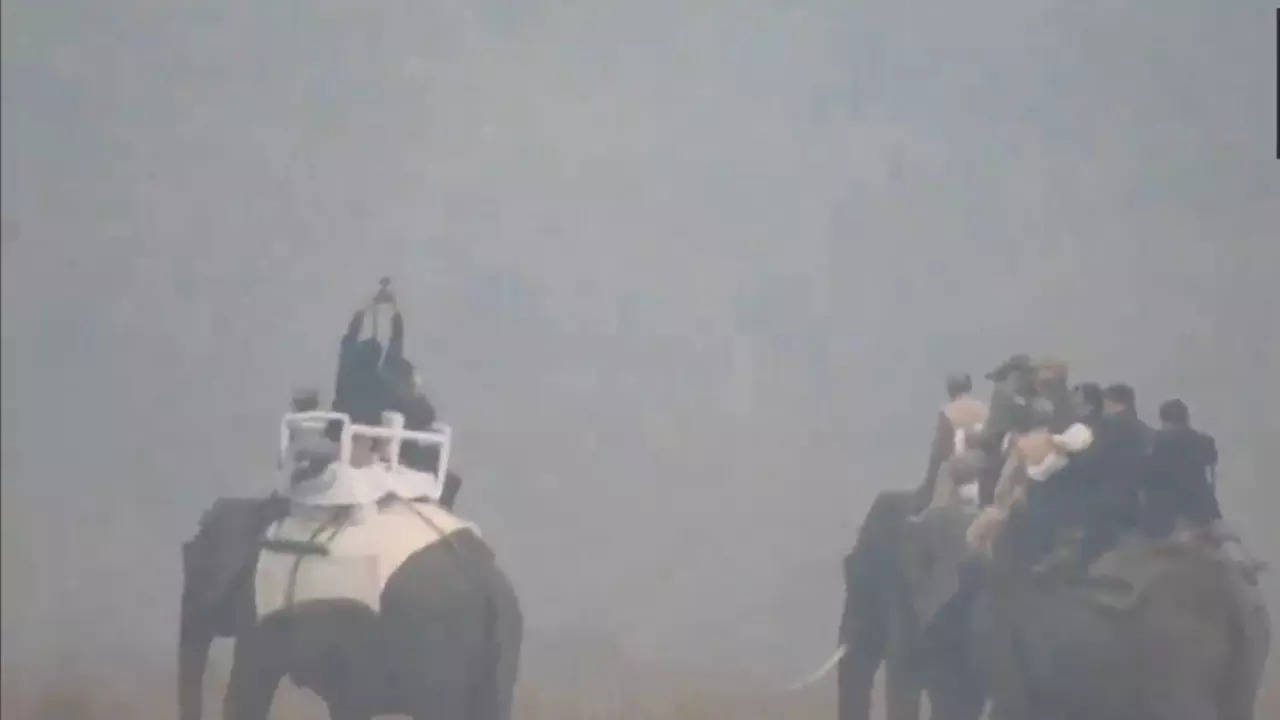 PM Modi takes elephant safari in Kaziranga National Park