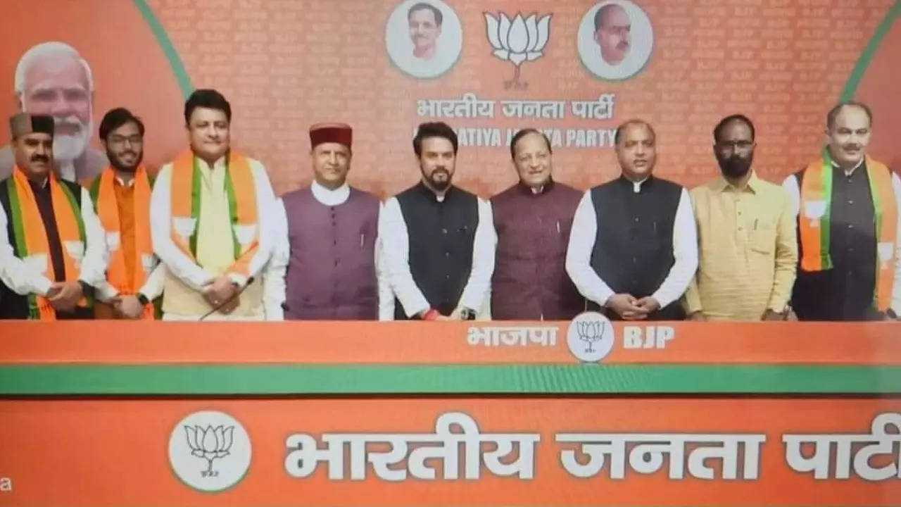 Six rebel Congress MLAs, 3 independents join BJP in HP