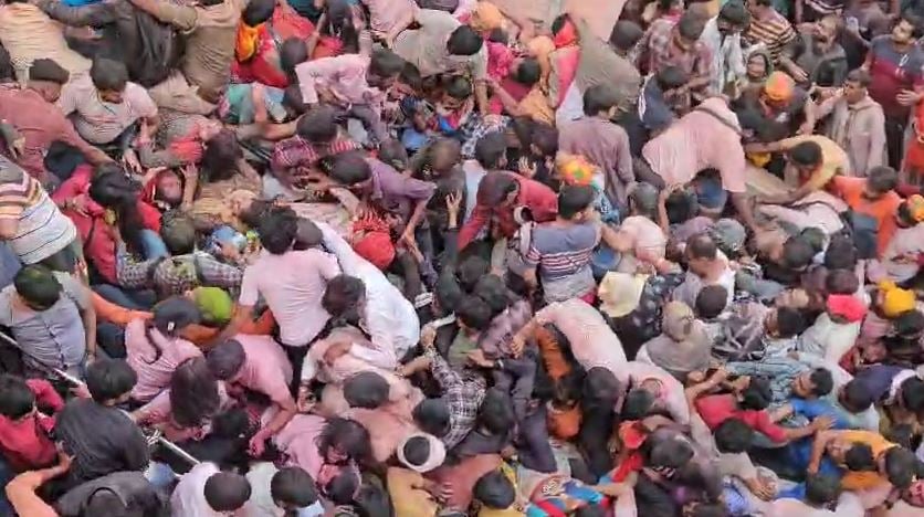 Devotees Injured During Stampede At Mathura Temple’s Pre-Holi Event