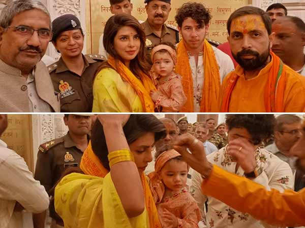 Priyanka Chopra Jonas seeks blessings at Ayodhya Ram Mandir with Nick Jonas and Malti