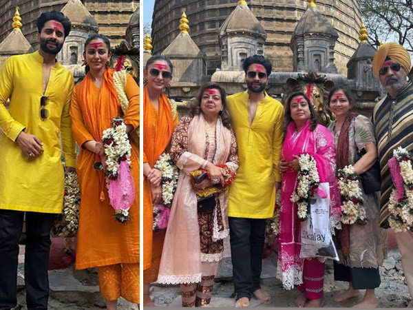 Rakul Preet and Jackky Bhagnani visit Kamakhya Devi temple post wedding