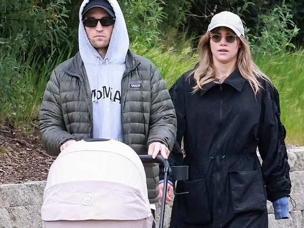 Robert Pattinson and Suki Waterhouse welcome their first child get clicked taking a stroll