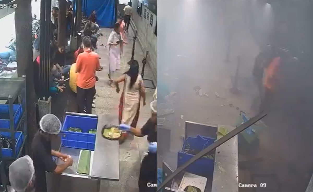 On CCTV, Moment Explosion Hit Popular Bengaluru Cafe