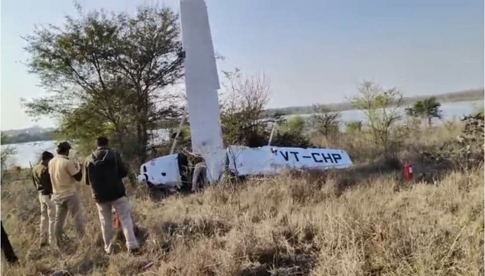 Pilot Injured After Trainer Aircraft Crashes In Madhya Pradesh’s Guna