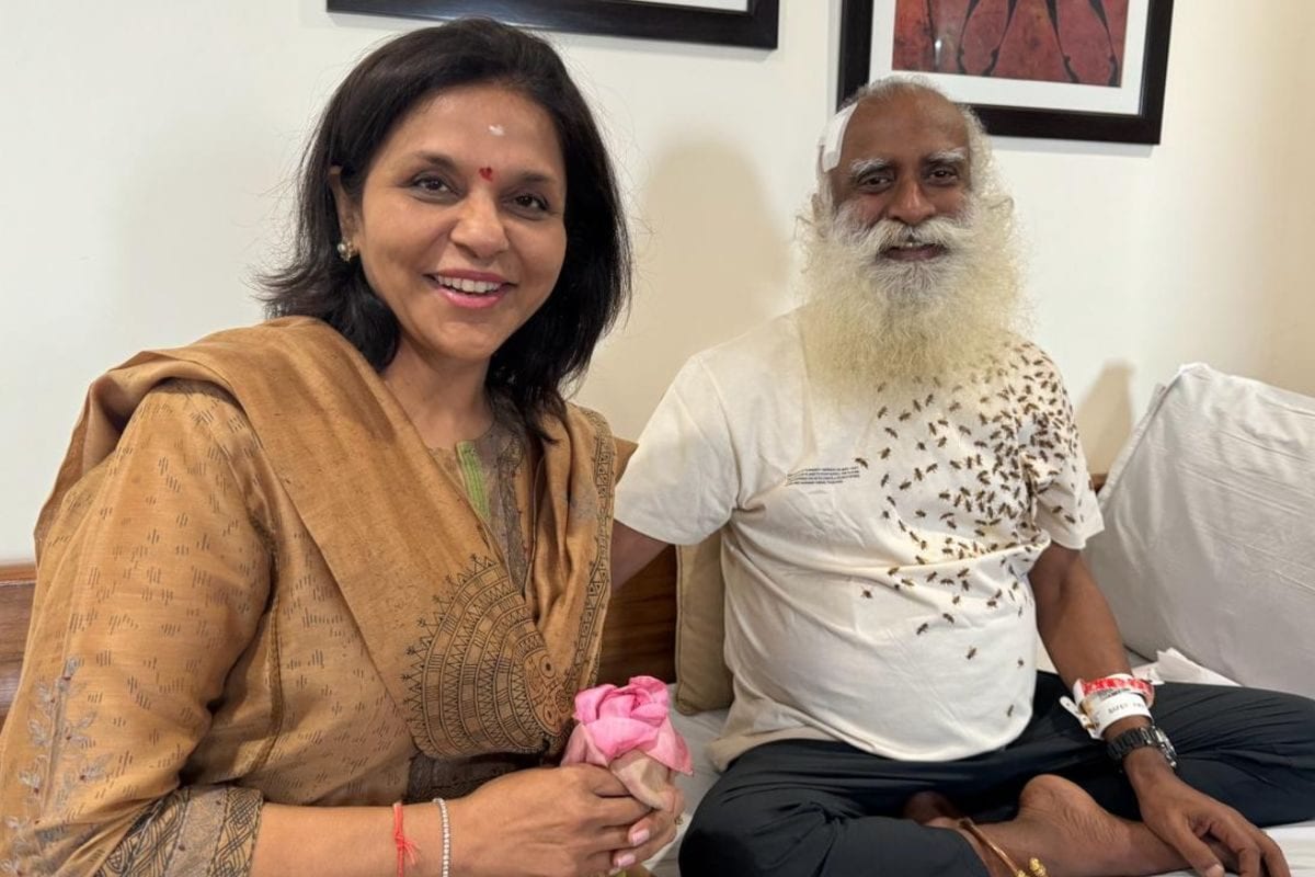 ‘Sadhguru in Good Spirit’: Apollo Group’s Dr Sangita Reddy Visits Spiritual Leader in Hospital