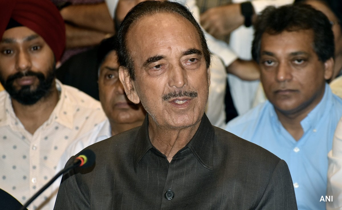 Ghulam Nabi Azad Won’t Contest Lok Sabha Polls