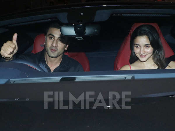 Alia Bhatt and Ranbir Kapoor take their swanky new car out for a drive. See pics: