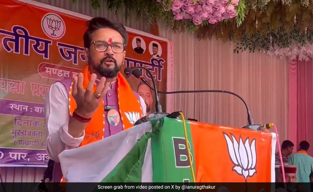 Minister Repeats “Property To Muslims” Charge Against Congress At Rally