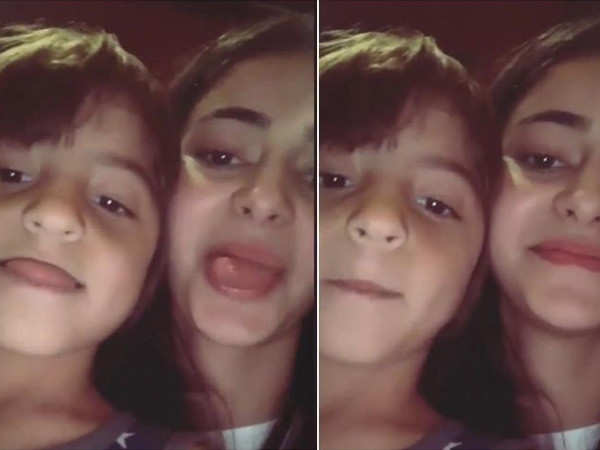 Ananya Panday twins with AbRam Khan in white KKR jerseys Details Inside